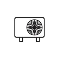 air conditioning icon vector