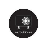 aire acondicionamiento icono vector