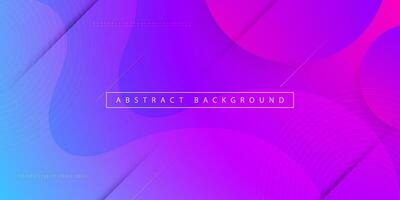 Trendy wave colorful gradient pink and purple abstract background with shadow and wavy shapes. Dynamic gradient color on background. Eps10 vector