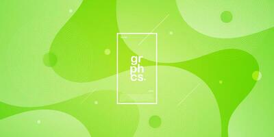 Abstract green wave bacgkround with bright gradient. Abstract geometric pattern simple background for banner, brocure, presentation design, and business card. Eps10 vector