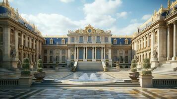 breathtaking beauty of the Palace of Versailles in France. Generative AI photo