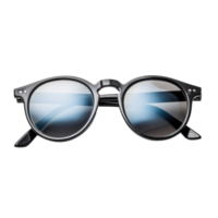 Black sunglasses isolated on transparent white background. Generative AI png