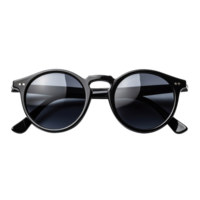 Black sunglasses isolated on transparent white background. Generative AI png