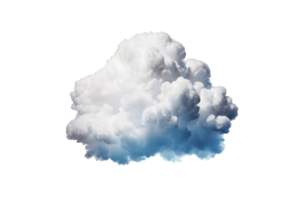 Wolke isoliert auf Weiß Hintergrund. generativ ai png