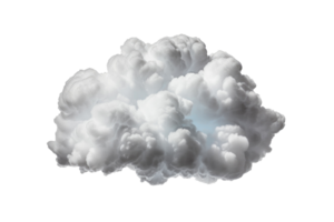 Cloud isolated on white background. Generative AI png