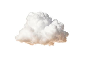 nube aislado en blanco antecedentes. generativo ai png