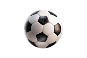 fotboll boll isolerat på vit bakgrund. generativ ai png