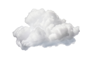 Wolke isoliert auf Weiß Hintergrund. generativ ai png