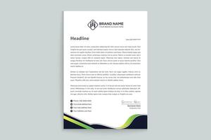 Simple letterhead template vector