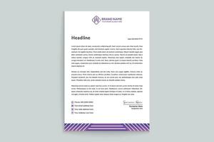 Creative and professional letterhead template vector