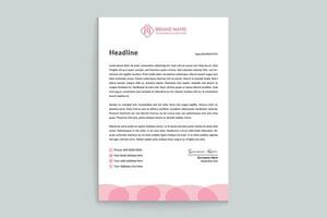 Clean style modern letterhead template vector