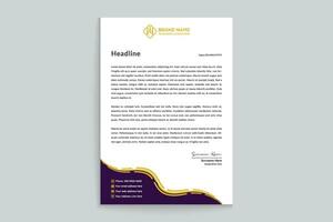 Creative and professional letterhead template vector