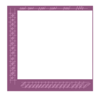 Aesthetic frame line png