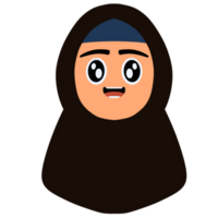 hijab niña linda png