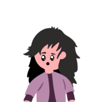 Sad girl cartoon png