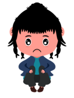 Sad Girl Cartoon Cute png