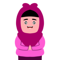 Smile hijab girl png