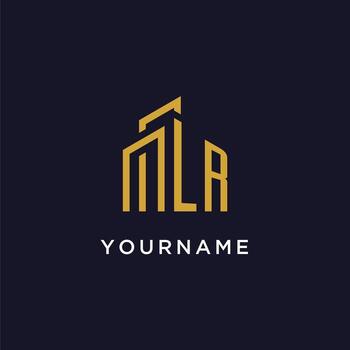 monograma inicial lr con diseño de logotipo de construcción vector