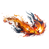 Free vector a fire ai generated png