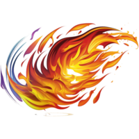 vector un fuego ai generado png