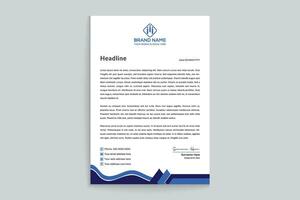 Corporate letterhead template vector