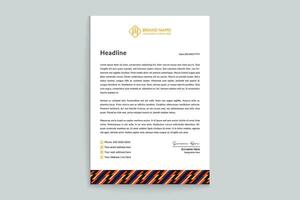 Creative and professional letterhead template vector