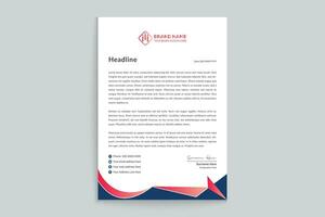 Simple letterhead template vector