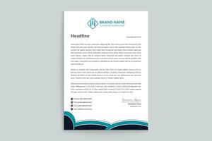 Modern professional letterhead design vector