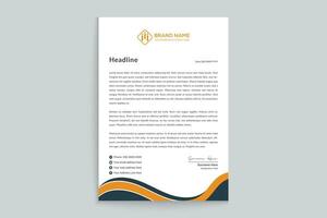 Modern professional letterhead design vector