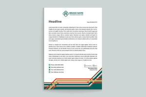 Creative and professional letterhead template vector