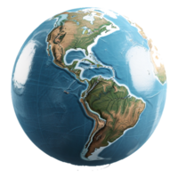 terra globo ai generato png