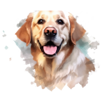 dog on transparent background ai generated png