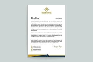 Clean style modern letterhead template vector