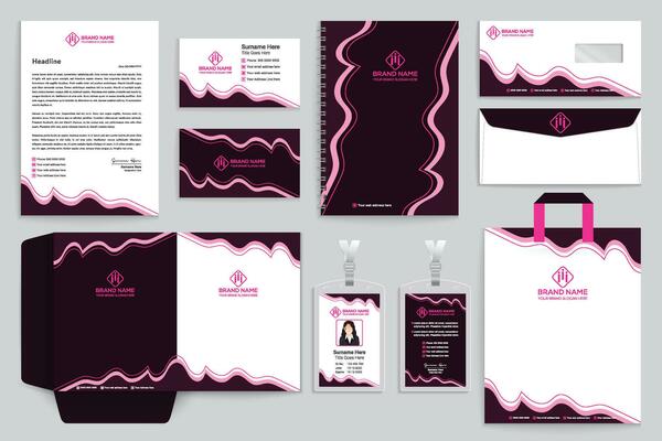 Simple stationery template