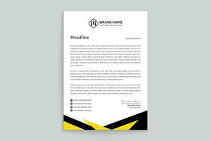 Stylish letterhead template vector