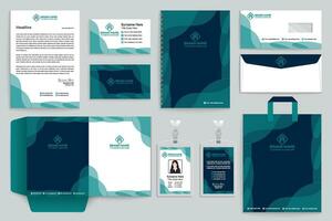 Modern professional stationery design vector