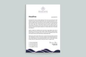 Set of modern letterhead design template vector