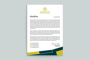 Stylish letterhead template vector