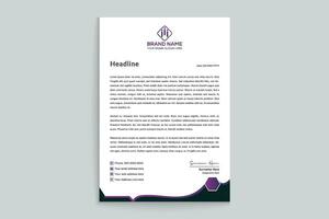 Set of modern letterhead design template vector