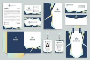 Simple stationery template vector