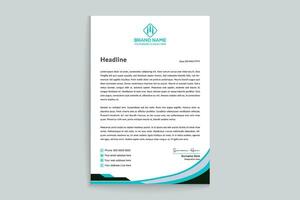 Stylish letterhead template vector