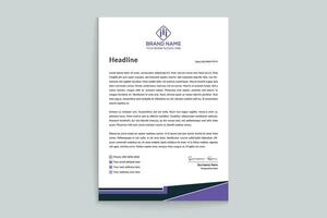 Stylish letterhead template vector