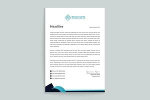 Modern professional letterhead design vector