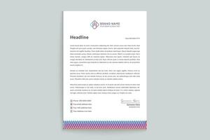 Modern professional letterhead design vector