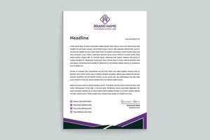 Set of modern letterhead design template vector