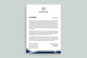 Modern professional letterhead design vector