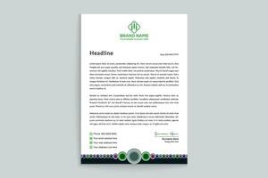 Stylish letterhead template vector