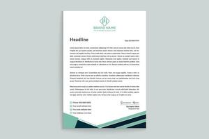 Modern professional letterhead design vector