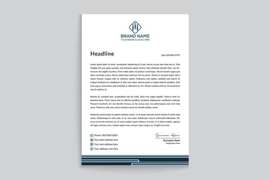 plantilla de membrete corporativo vector