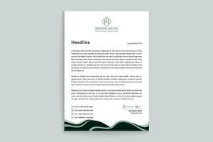 Modern professional letterhead design vector